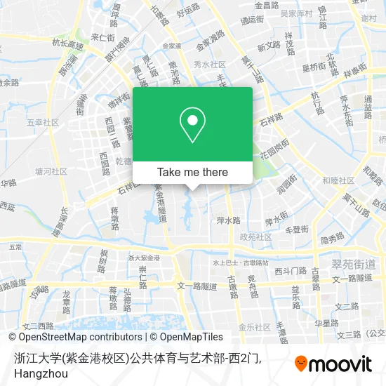 浙江大学(紫金港校区)公共体育与艺术部-西2门 map