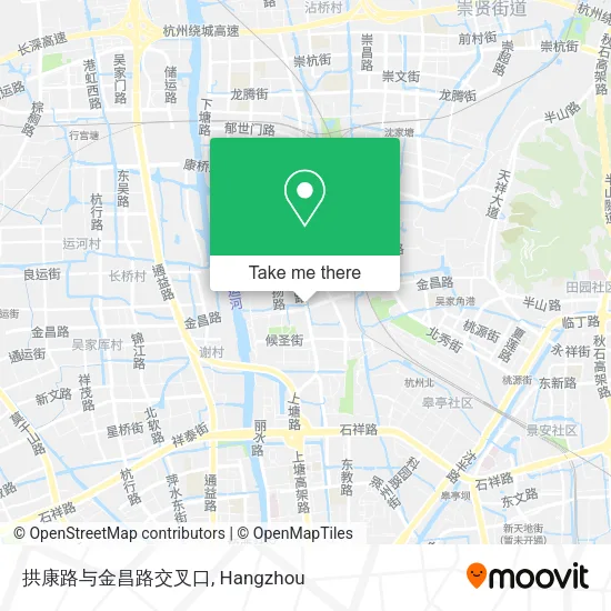 拱康路与金昌路交叉口 map