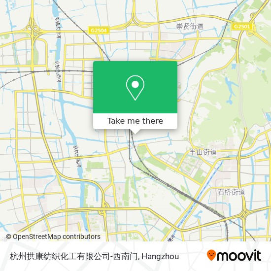 杭州拱康纺织化工有限公司-西南门 map