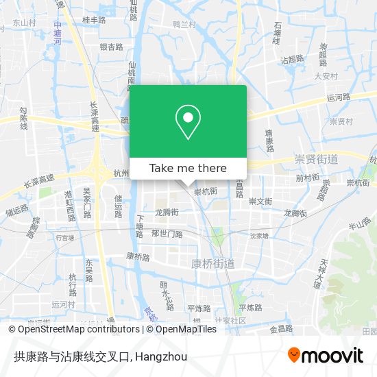 拱康路与沾康线交叉口 map