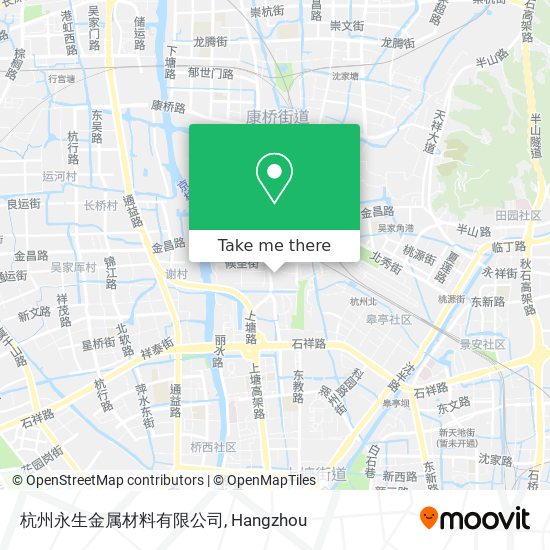 杭州永生金属材料有限公司 map