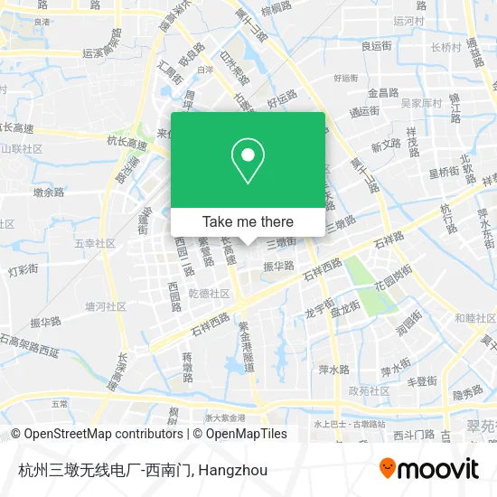 杭州三墩无线电厂-西南门 map