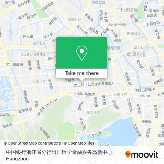 中国银行浙江省分行出国留学金融服务高新中心 map
