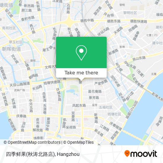 四季鲜果(秋涛北路店) map