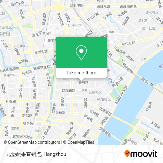 九堡蔬果直销点 map