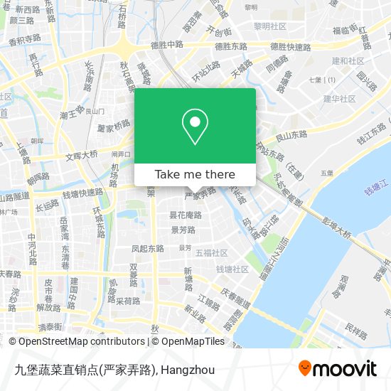九堡蔬菜直销点(严家弄路) map