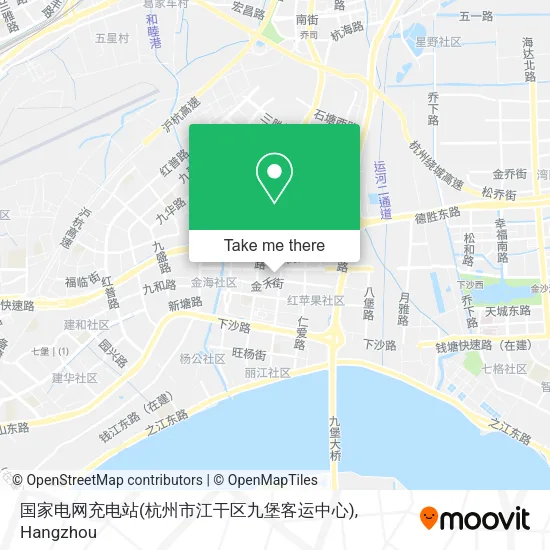 国家电网充电站(杭州市江干区九堡客运中心) map