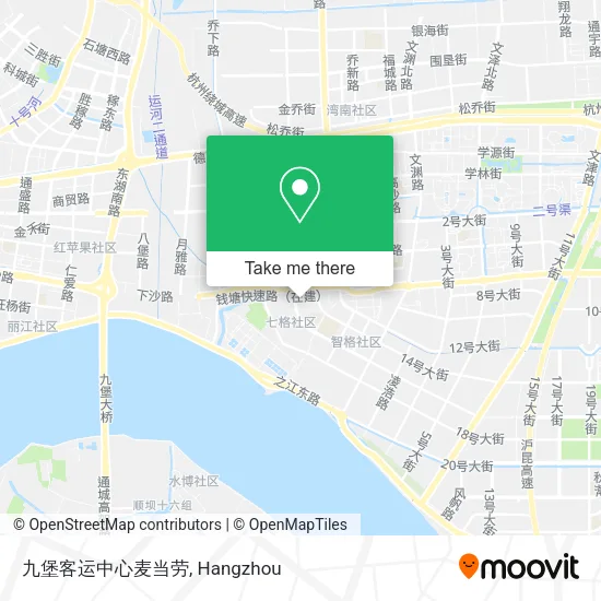九堡客运中心麦当劳 map