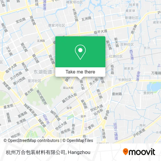 杭州万合包装材料有限公司 map