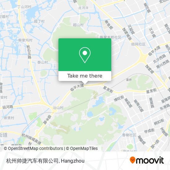杭州帅捷汽车有限公司 map