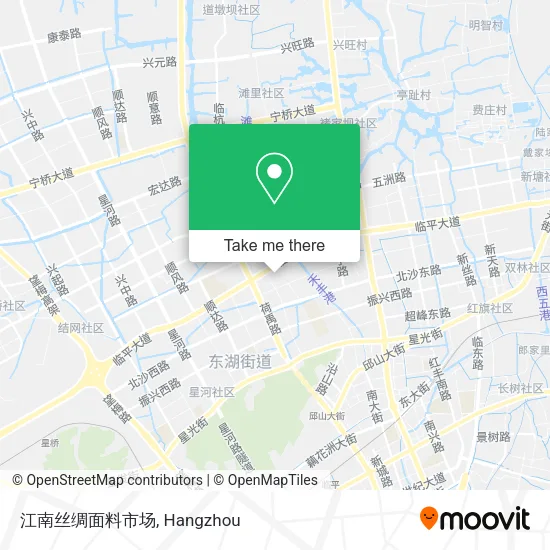 江南丝绸面料市场 map