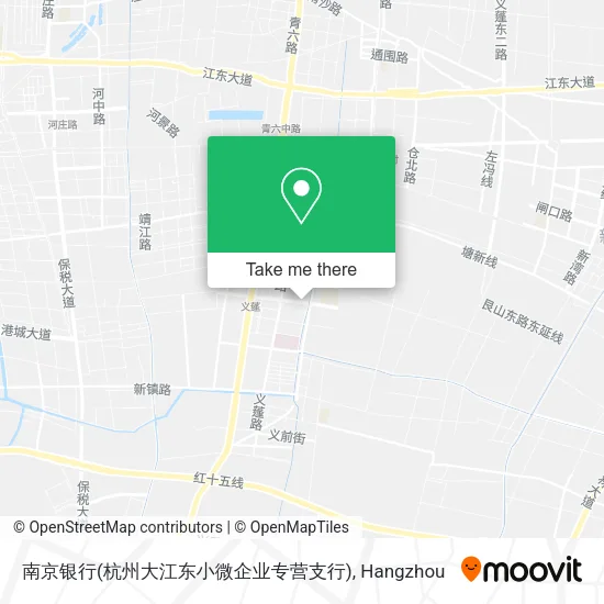 南京银行(杭州大江东小微企业专营支行) map