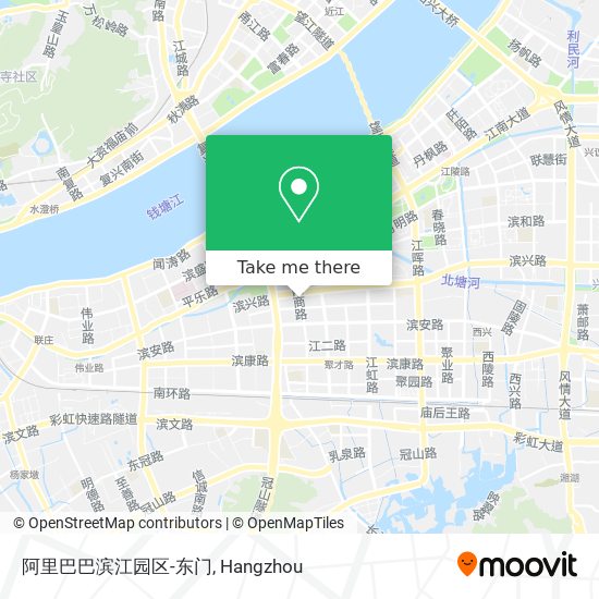 阿里巴巴滨江园区-东门 map