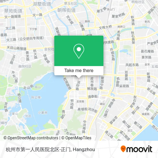 杭州市第一人民医院北区-正门 map