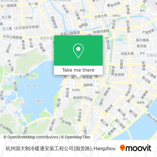 杭州国大制冷暖通安装工程公司(国货路) map