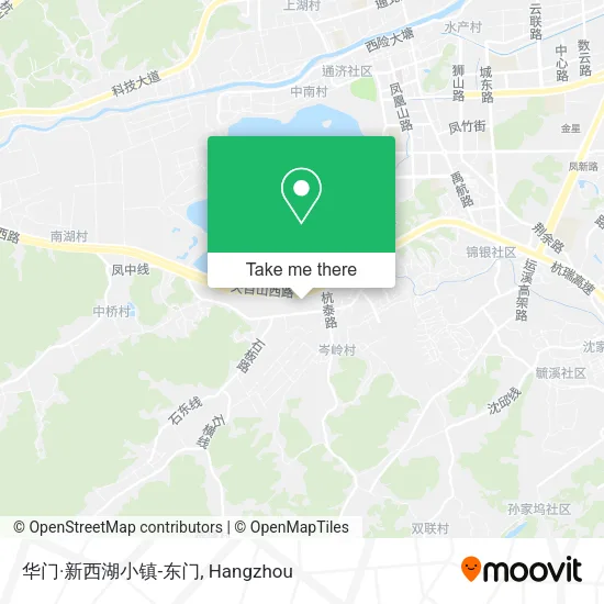 华门·新西湖小镇-东门 map