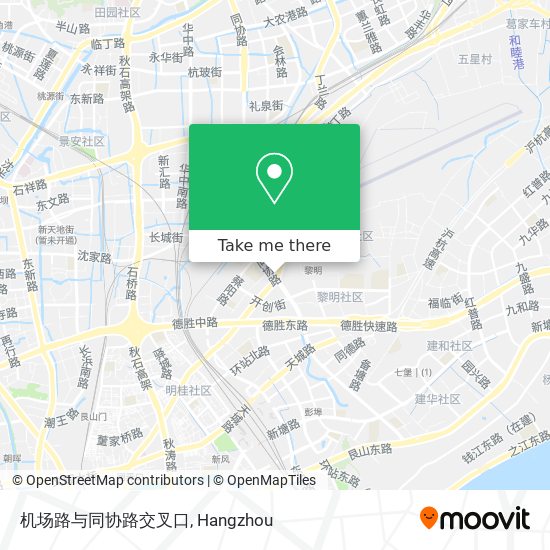 机场路与同协路交叉口 map