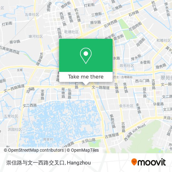 崇信路与文一西路交叉口 map