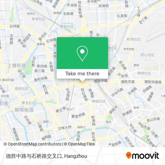 德胜中路与石桥路交叉口 map