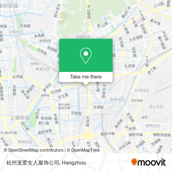杭州宠爱女人服饰公司 map