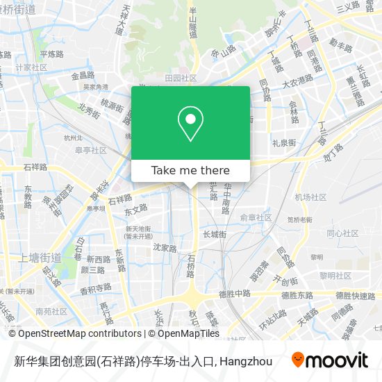 新华集团创意园(石祥路)停车场-出入口 map