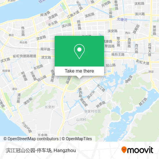 滨江冠山公园-停车场 map