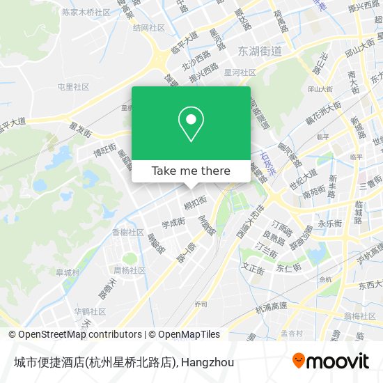 城市便捷酒店(杭州星桥北路店) map