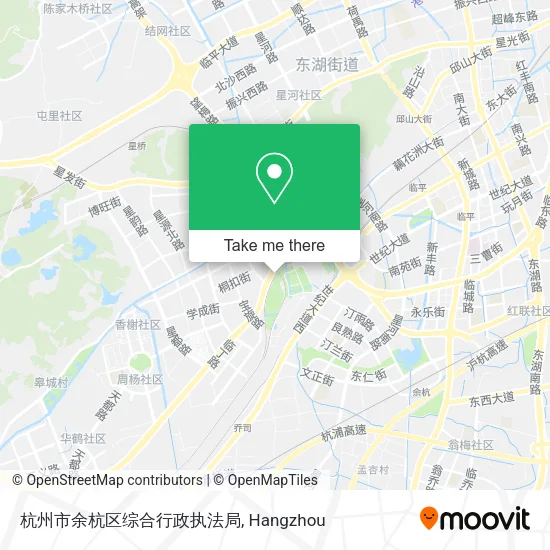 杭州市余杭区综合行政执法局 map