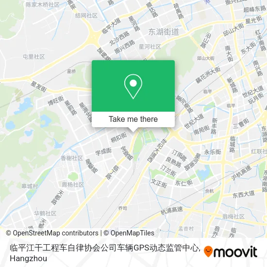 临平江干工程车自律协会公司车辆GPS动态监管中心 map