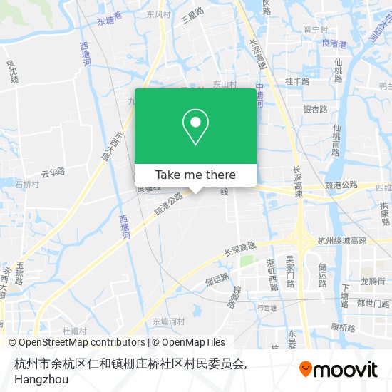 杭州市余杭区仁和镇栅庄桥社区村民委员会 map