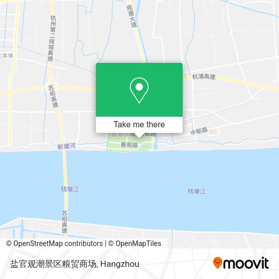 盐官观潮景区粮贸商场 map