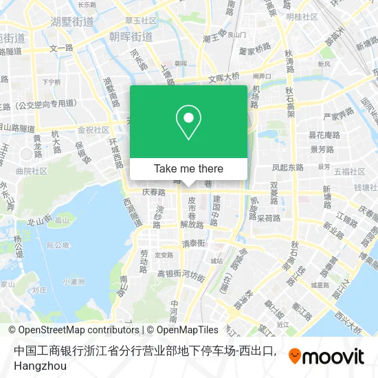 中国工商银行浙江省分行营业部地下停车场-西出口 map