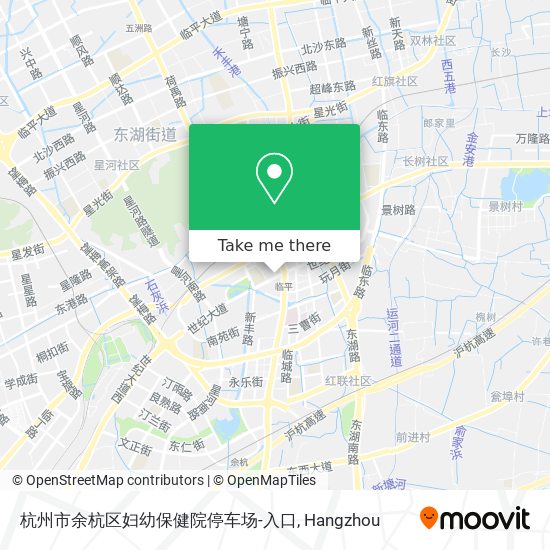杭州市余杭区妇幼保健院停车场-入口 map