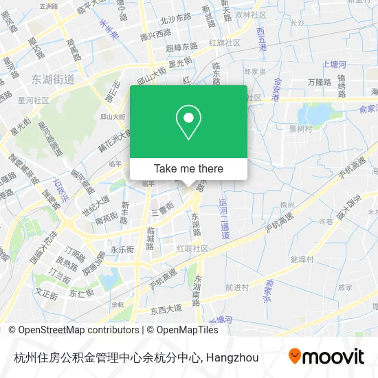 杭州住房公积金管理中心余杭分中心 map