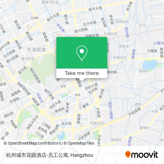 杭州城市花园酒店-员工公寓 map