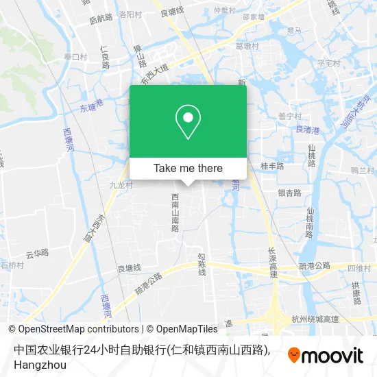 中国农业银行24小时自助银行(仁和镇西南山西路) map