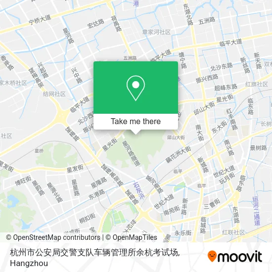 杭州市公安局交警支队车辆管理所余杭考试场 map