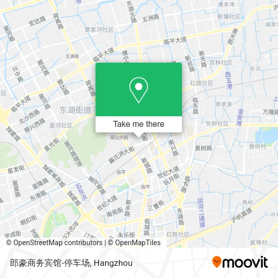 郎豪商务宾馆-停车场 map