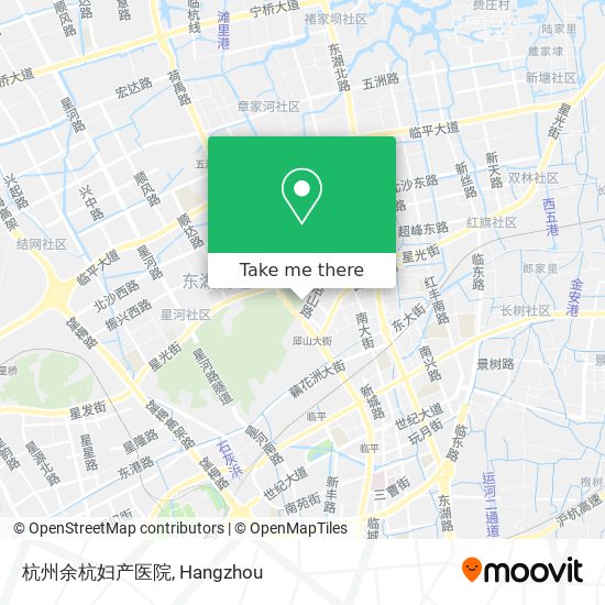 杭州余杭妇产医院 map