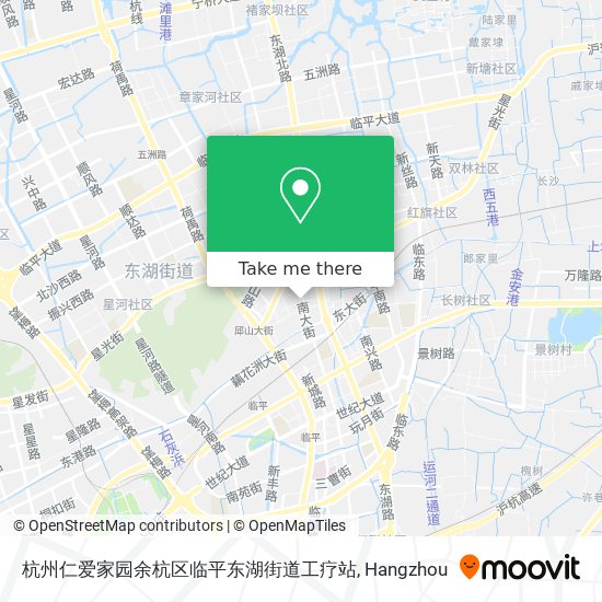 杭州仁爱家园余杭区临平东湖街道工疗站 map