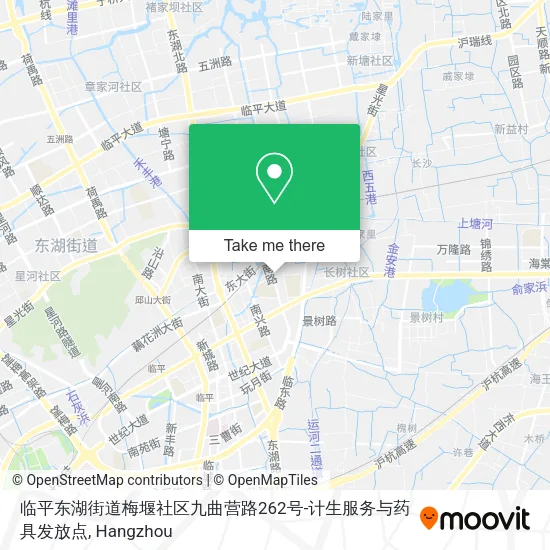临平东湖街道梅堰社区九曲营路262号-计生服务与药具发放点 map