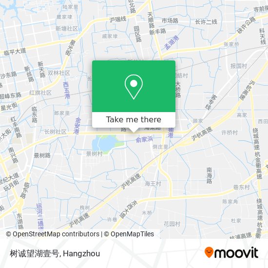 树诚望湖壹号 map