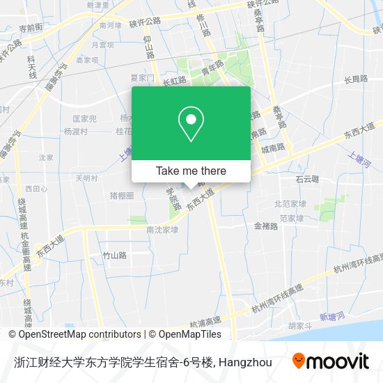 浙江财经大学东方学院学生宿舍-6号楼 map