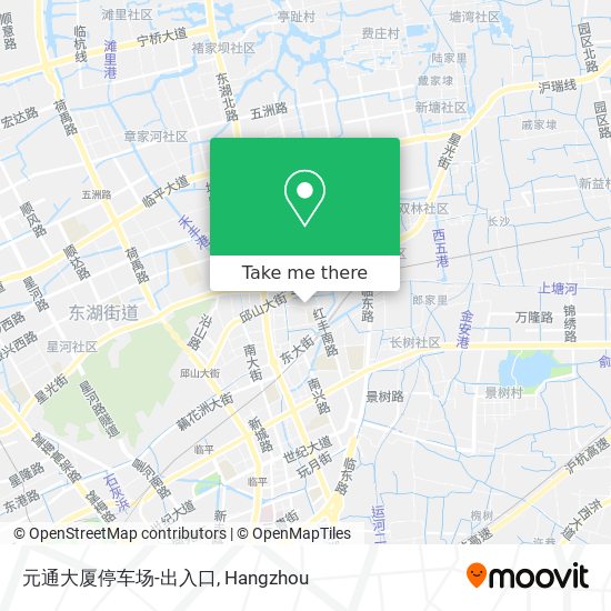 元通大厦停车场-出入口 map