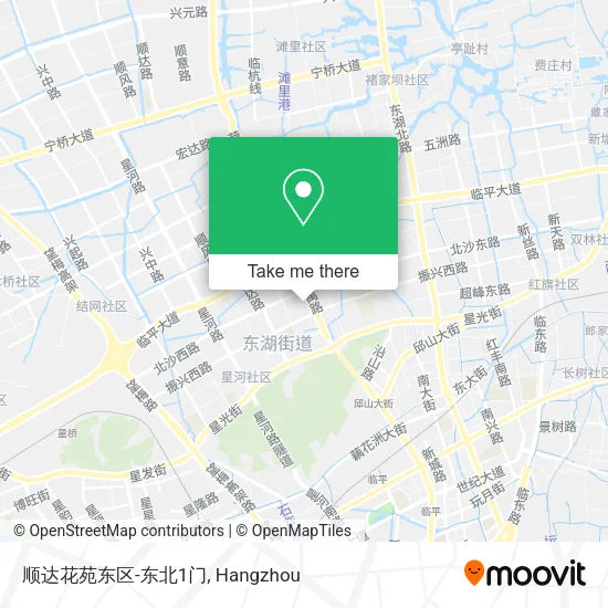 顺达花苑东区-东北1门 map