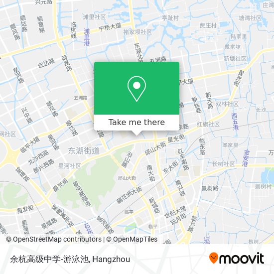 余杭高级中学-游泳池 map
