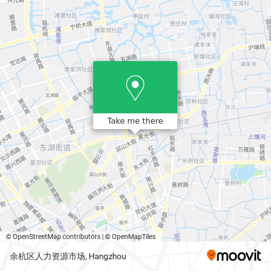 余杭区人力资源市场 map