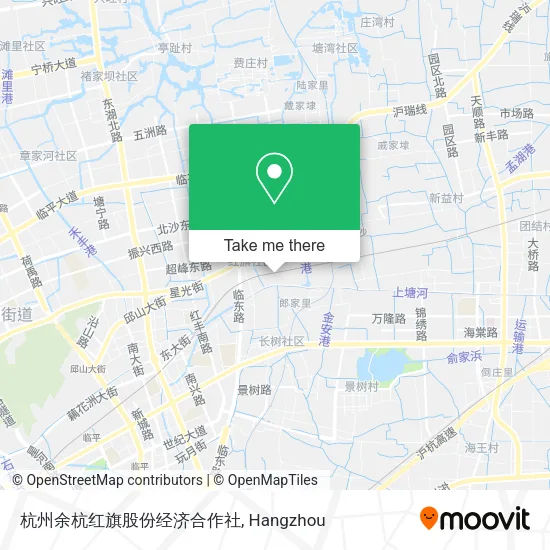 杭州余杭红旗股份经济合作社 map