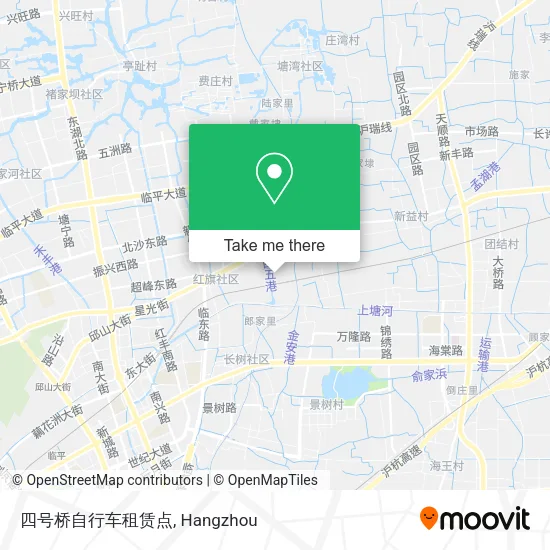 四号桥自行车租赁点 map