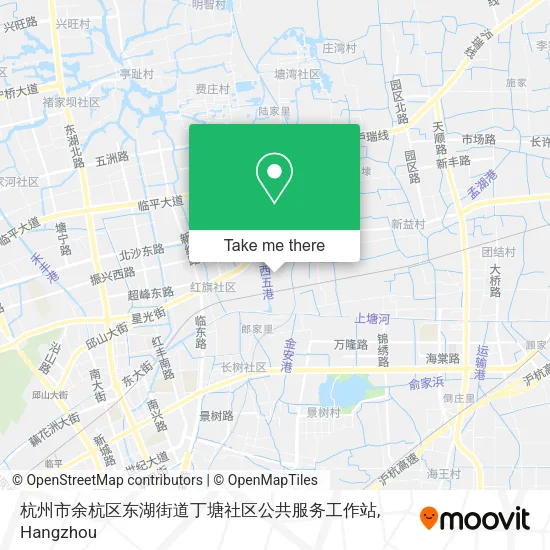 杭州市余杭区东湖街道丁塘社区公共服务工作站 map